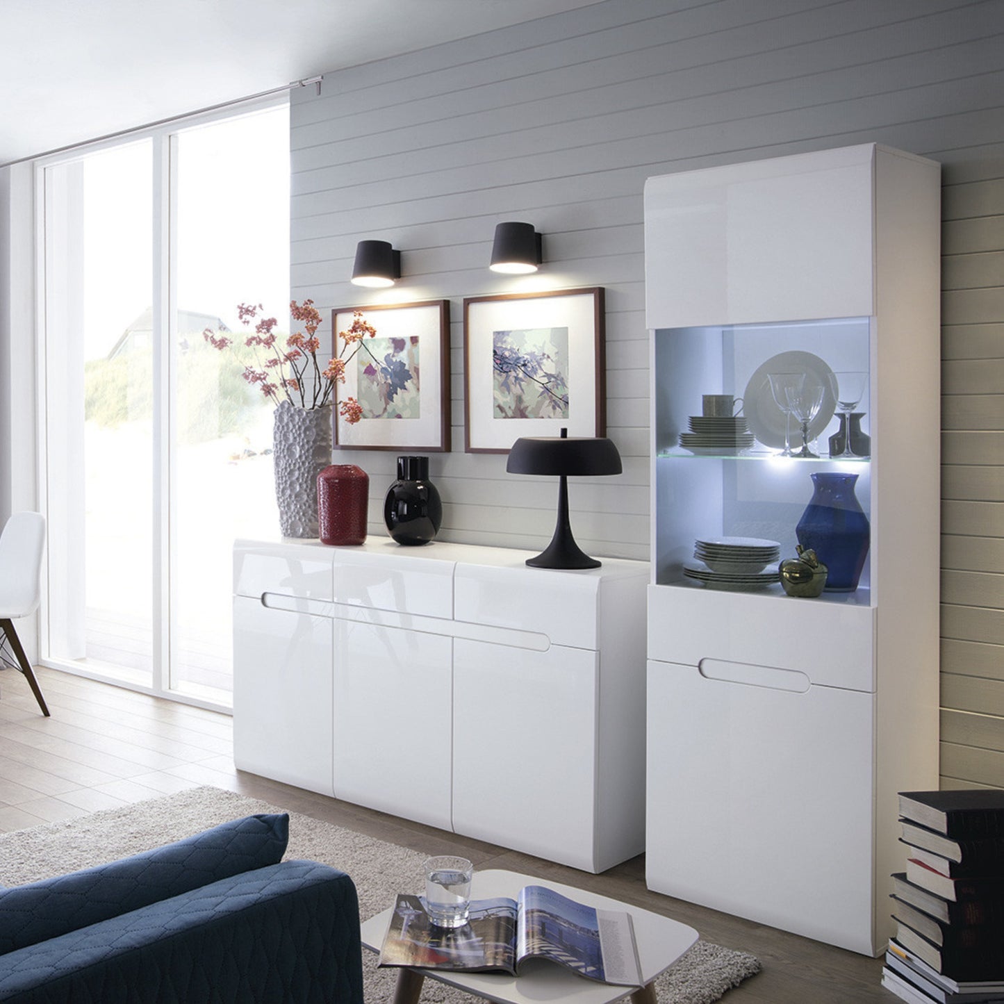 SINGLE DISPLAY CABINET AZTECA TRIO