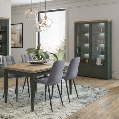 TALL DOUBLE DISPLAY CABINET EVORA