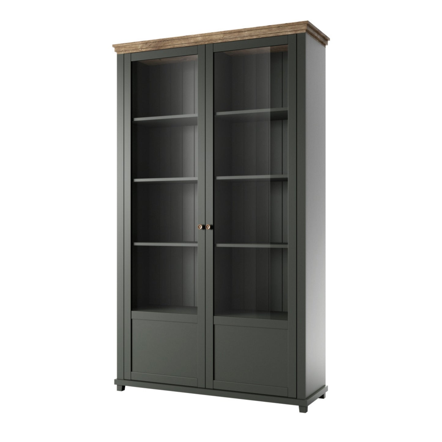 TALL DOUBLE DISPLAY CABINET EVORA