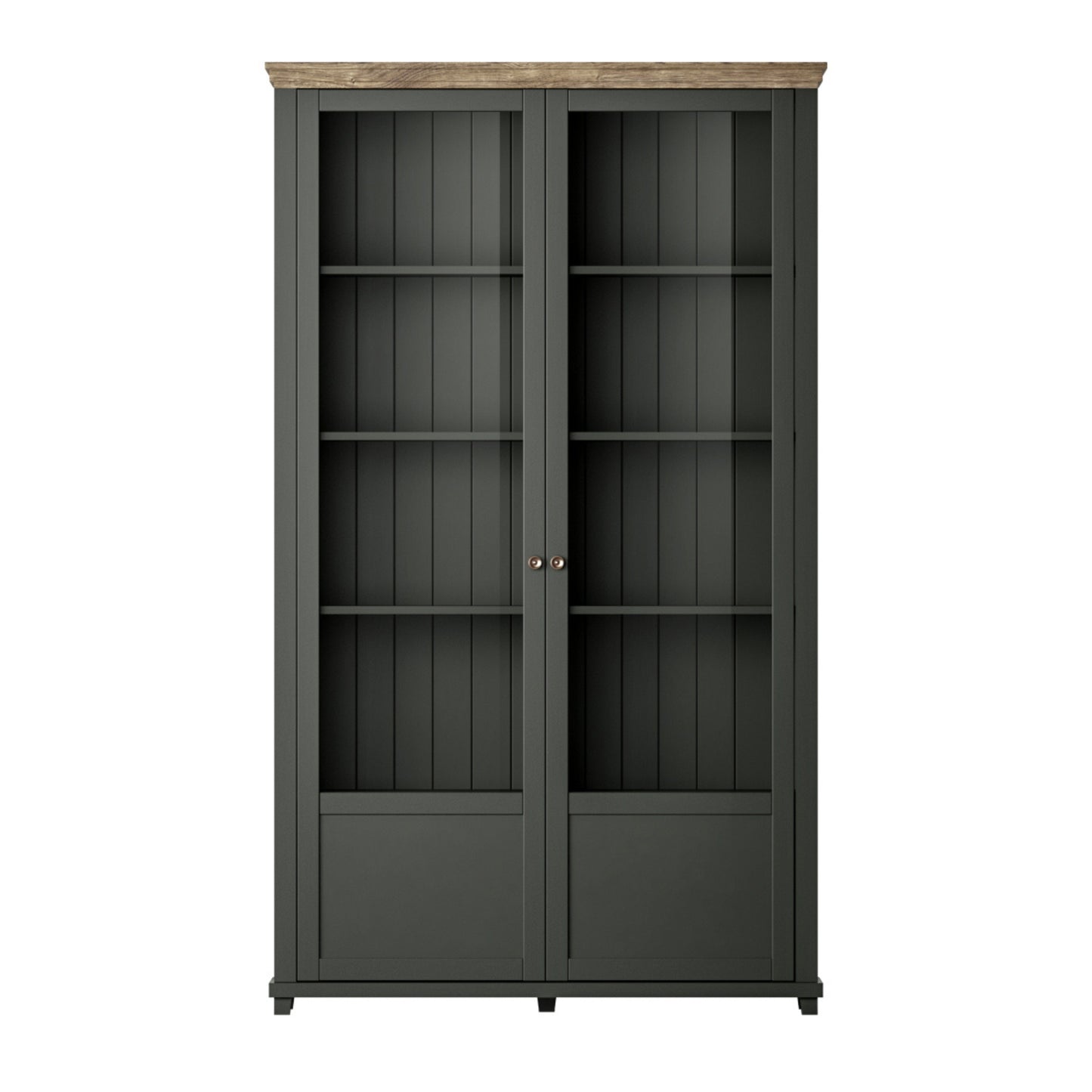 TALL DOUBLE DISPLAY CABINET EVORA