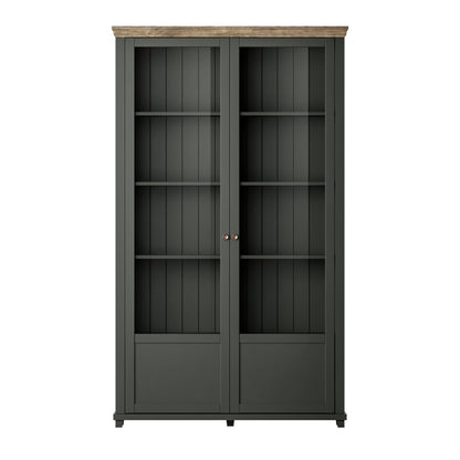 TALL DOUBLE DISPLAY CABINET EVORA