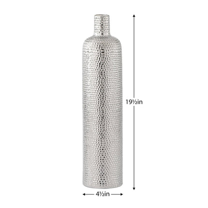 TALL HELIO HAMMERED VASE