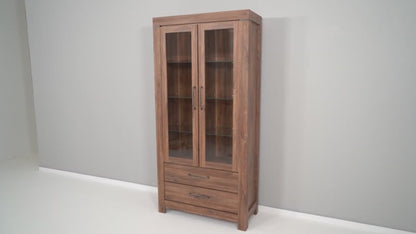 DOUBLE DISPLAY CABINET GENT