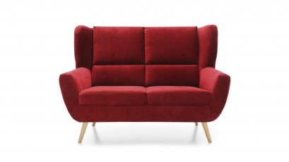 Gala Collezione Loveseat Forli - Scandinavian wingback loveseat