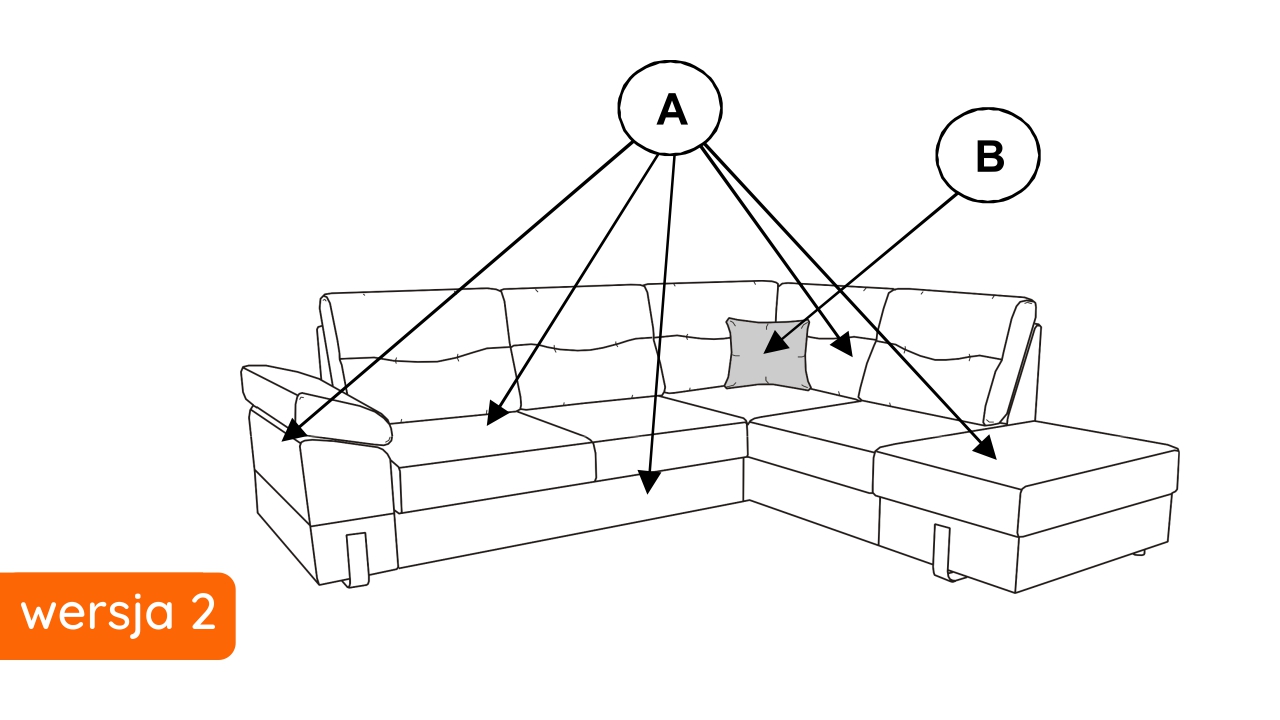 Libro Sectional Salsa Trend II - Sectional with bed and two storages