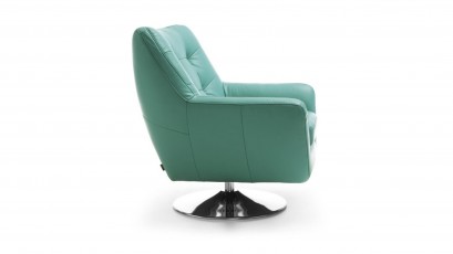 Gala Collezione Armchair Boss - Chrome Base - Stylish swivel chair