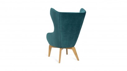 Gala Collezione Armchair Neo II - Unique accent chair on the wooden base