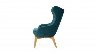 Gala Collezione Armchair Neo II - Unique accent chair on the wooden base