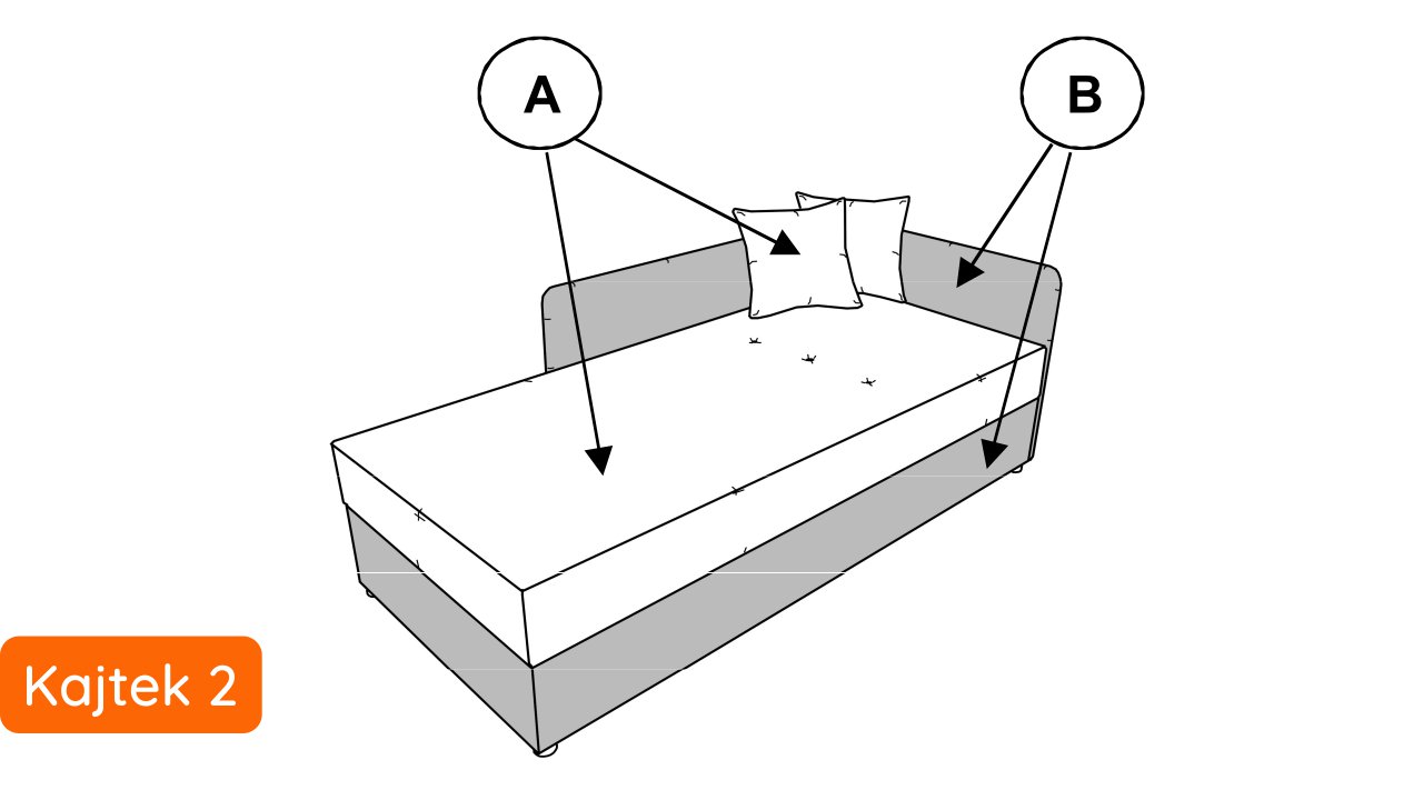 Libro Daybed Kajtek - Comfortable daybed with adjustable head of the mattress