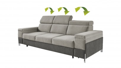 Libro Sofa Ulises 3SFBK - Modern sofa bed with storage