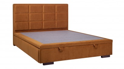 Hauss Storage Bed Choco Slim - Modern upholstered storage bed