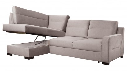 Libro Sectional Modo - Sectional with a bed, storage and adjustable backrests