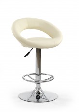  Halmar H-15 Cream Bar Stool - Round swivel bar stool