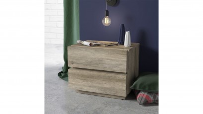  Anticca Nightstand - 2 drawer bedside table