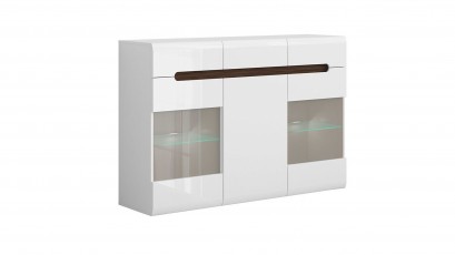  Azteca Trio Sideboard - High gloss white buffet