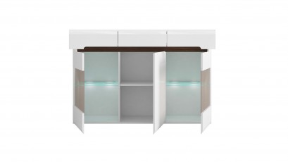  Azteca Trio Sideboard - High gloss white buffet