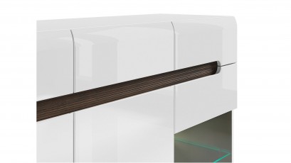  Azteca Trio Sideboard - High gloss white buffet