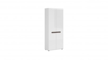  Azteca Trio 2 Door Storage Cabinet - Glossy white cabinet