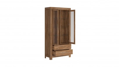  Gent Tall Double Display Cabinet - Contemporary curio