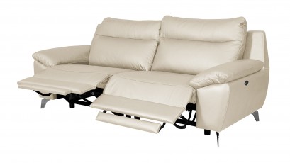  Des Sofa Perle 2,5TVE - Dollaro Nebia - Double power recliner