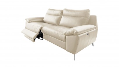  Des Sofa Perle 2,5TVE - Dollaro Nebia - Double power recliner