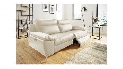  Des Sofa Perle 2,5TVE - Dollaro Nebia - Double power recliner