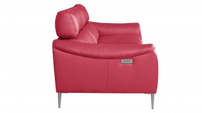  Des Sofa Milano 3TVE - Dollaro Rosso - Double power recliner