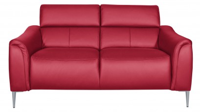  Des Loveseat Milano - Dollaro Rosso - Full grain leather sofa