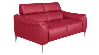  Des Loveseat Milano - Dollaro Rosso - Full grain leather sofa