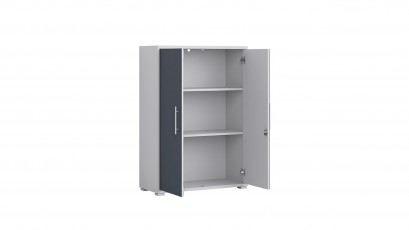  Office Lux 2 Door Short Storage Cabinet - Modern office collection