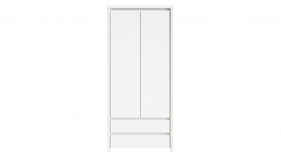  Kaspian White 2 Door Wardrobe - Contemporary furniture collection