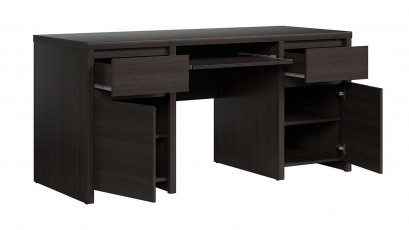  Kaspian Wenge Desk 160 - Large office desk