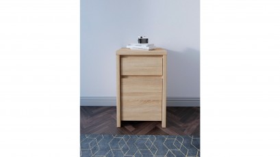  Kaspian Oak Sonoma Small Storage Cabinet - Contemporary furniture collection