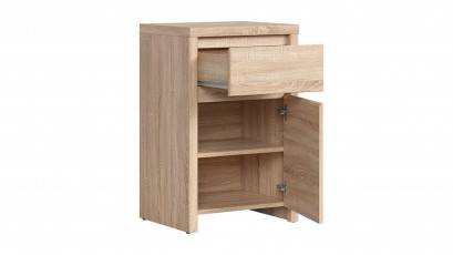  Kaspian Oak Sonoma Small Storage Cabinet - Contemporary furniture collection