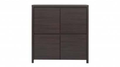  Kaspian Wenge 4 Door Storage Cabinet - Contemporary furniture collection