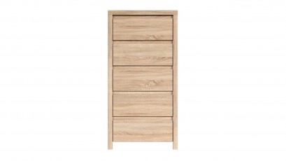  Kaspian Oak Sonoma 5 Drawer Dresser - Contemporary furniture collection