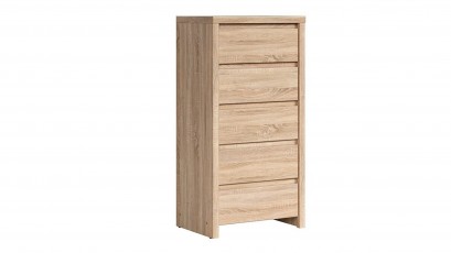  Kaspian Oak Sonoma 5 Drawer Dresser - Contemporary furniture collection