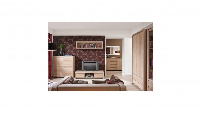  Kaspian Oak Sonoma Floating Cabinet - Contemporary furniture collection