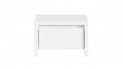  Kaspian White Nightstand - Contemporary furniture collection