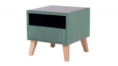 Hauss Nightstand Stella - Upholstered bedside table