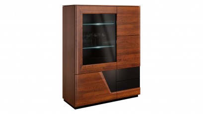  Mebin Smart Bar Cabinet Left Antique Walnut - Furniture of the highest quality