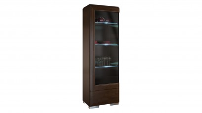  Mebin Rossano Display Cabinet Left Oak Notte - High-quality European furniture