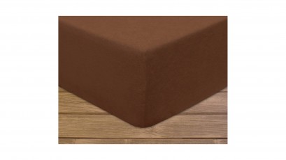  Darymex Terry Fitted Bed Sheet - Chocolate - Europen made