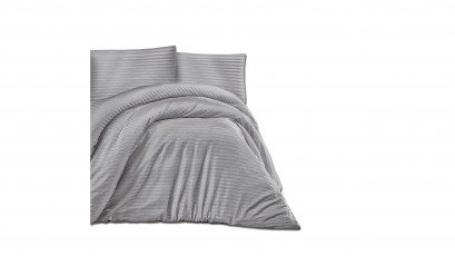  Darymex Cotton Duvet Cover Set - Cizgili Grey - Europen made