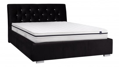  Hauss Queen Size Storage Bed Amore Jaguar 2183 With Crystals - Glamour upholstered bed