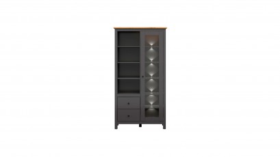  Hesen Double Display Cabinet - Scandinavian collection