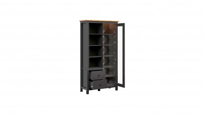  Hesen Double Display Cabinet - Scandinavian collection