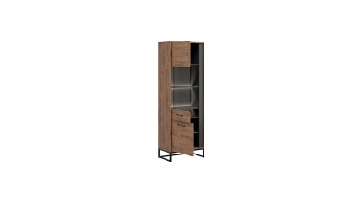  Luton Left Single Display Cabinet  - Loft style living room furniture