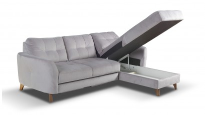 Des Sectional Vista - Corner sofa-bed with storage