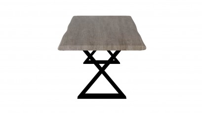  Corcoran Table ZEN-84-AG + ZL-BLX - Live edge table